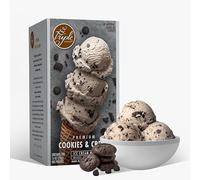 Triple Scoop Cookies & Cream Ice Cream Mix, Gourmet, Ready In 5 Min, 1 Pack | Makes 2 Creamy Quarts Just Add Milk & Cream Use With Any Ice Cream Maker Made In USA