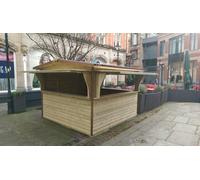 Triple Serving Hatch Event 3.3M wide x 3.3M Deep Chalet by Churnet Valley - XCH07