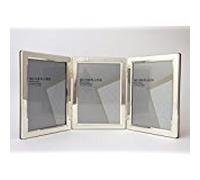 Triple Silver Picture Photo Frame 3.5" x 5" Narrow Edge (Portrait)
