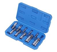 Triple Square Spline Bit Sockets with Storage Case 10Pcs M4 to M18 1/4in 3/8in 1/2in Drive Impact Triple Square Bit Socket Set Steel Triplesquaresockets