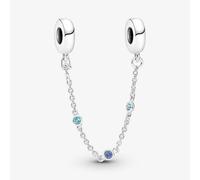 (Triple stone safety chain for women bracelet fits pandora ) (New Pandora Longo safety chain for women bracelet fits pandora ) safety chain for pandora bracelet sterling silver