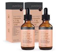 Triple Strength Vitamin C, E & Ferulic Acid Serum (w/Retinol & double weight Hyaluronic Acid) - 30ml / 1 fl oz (2 bottles)