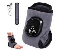Triple Therapy Electric Foot Massager for Pain and Circulation | Ankle Massager with Heat and Vibration,Feet Massager with 6 Heat Settings,3 Vibration Settings,3 Timer Options