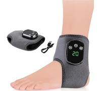 Triple Therapy Foot Massager,Portable Foot Pain Relief with Adjustable Heat Therapy, Smart Touch Control, Rechargeable Battery, and Universal Fit for Home, Travel, or Gifting (Gray-1pcs)