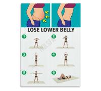 Triple Threat Lower Abs Poster Three Exercise Combo Wall Decor