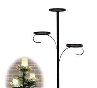 Triple Tree Topper, 3 Tier Candle Holder Shelf, Black Triple Trees Topper Candelabra, NEW Unique Candelabra Trees Topper for Christmas, Holiday, Indoor & Outdoor Decor