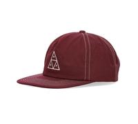 Triple Triangle Snapback Cap Berry, male, HUF, Hats & Caps, Brown, ONE SIZE, Accessories ONE SIZE