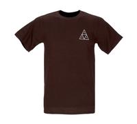 Triple Triangle Tee Mens T-Shirt, male, HUF, T-Shirts, Brown, XL, Tops XL
