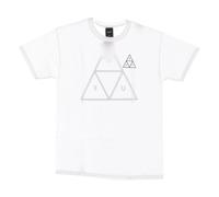 Triple Triangle Tee White Mens T-Shirt, male, HUF, T-Shirts, White, XL, Tops XL