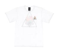 Triple Triangle White Tee Short Sleeve, male, HUF, T-Shirts, White, S, Tops S