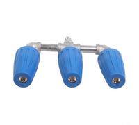 Triple Turbo Nozzle for Pressure Washer, 360 Degree Rotating Dual Spray Tip with 1/4 Inch Quick Connect, Stainless Steel High Pressure Cleaner Accessory(blue)