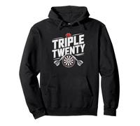 Triple Twenty Nothing Darts Player Pub Humor 20 Dart Pullover Hoodie