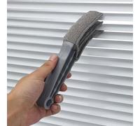 Triple Venetian Blind Cleaner, Removable Washable Window Blinds Duster with Microfiber Sleeves, Brush Cleaner Tool for Window Blinds, Air Conditioner, Car Vent (Grey)
