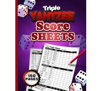 Triple Yahtzee Score Sheets: Triple Yahtzee Large Score Pads with 900 Score Games, Yardzee Large Score Pads, Yatzee Scorekeeping