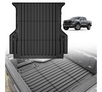 TripleAliners Bed Mat Compatible with Ford Ranger 2024 5FT Bed TPE Truck Bed Liner Perfectly Flush All Weather Protection Fit 2024 Ford Ranger 6th Gen, 3A-R24-5
