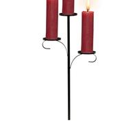 Triples Tree Topper - Triple Black Trees | 3 Tier Candle Holder | Tealight Candles Stand | Elegant Toppers | Christmas Tray Candle Decorations for Living Room Bedroom by Le