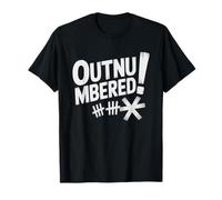 Triplet Mom Outnumbered Three Toddlers Chaos Illustration T-Shirt