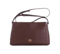 One, Two, Three Leather crossbody bag, female, PINKO, Shoulder Bags, Brown, ONE SIZE, Bags ONE SIZE
