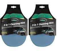 Triplewax 3-in-1 Cleaning Mitt (Pack of 2)
