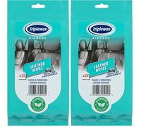 Triplewax Leather Wipes - Cleans & Conditions Leather Seats & Interiors (Pack of 2)