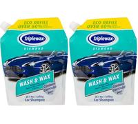 Triplewax Wash & Wax Pouch 1.2L (2 Pack) - Convenient & Eco-Friendly Car Wash Solution