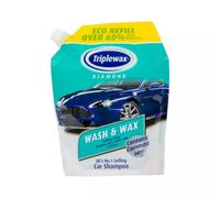 Triplewax Wash & Wax Shampoo Streak Free Car Caravan Motorhome Eco Pouch 1.2L