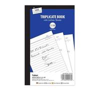 Triplicate Book Full Size Numbered 1-50 in Triplicate Book Sheet Carbon Paper Receipt/Invoice Order Pads Stationery for Business, Home, Office, Shop and Warehouse (1)