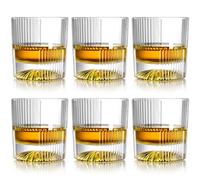 Triplorare Whiskey Glasses - Set of 6, 10 Ounce Old Fashioned Glasses for Perfect Sipping