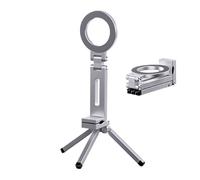 Tripod - Aluminium Mini Tripod for Phone | Folding Portable Rotating Holder with Strong Magnet, Resilient and Tough, Adjustable Viewing Angles, For Smartphone, Home, Gym, Workout, 9.84x2.36 inches