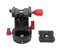 Tripod Ball Head Panoramic Fluid Head with 1/4in Screw Quick Release Plate for Arca, Aluminum Alloy Camera Ballhead with 360° Pan and ±90° Tilt for DSLR and Mirrorless