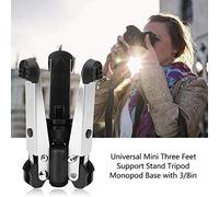 Tripod Base, Universal Mini Three Tripod Support Stand Feet Support Stand Monopod Base with 3/8in Mounting Screw