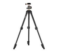 Tripod, Camera Tripod Stand, Tripods with Panoramic Ballhead Bubble Level, Portable Travel Tripod for Camcorder Mini Projector Compatible (Black1)