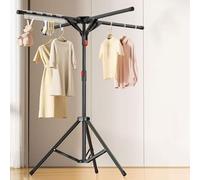 Tripod Clothes Drying Rack, Folding Indoor Laundry Stand, Durable Height-Adjustable Portable Dryer, Space Saving Design