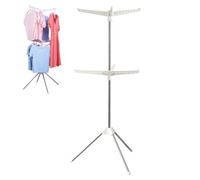 Tripod Clothes Drying Rack - Rotatable Tripod Clothes Airer, Steamer Tripod Hanger Stand | Foldable Drying Rack with 3 Legs, Stainless Steel Telescopic Laundry Drying Garment Rack for Home Indoor Use