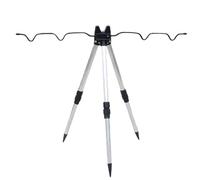 Tripod Fishing Rod Holder, Retractable Fishing Rod Tripod Holder, Foldable Fishing Tripod with Adjustable Height for Fishing by the Sea