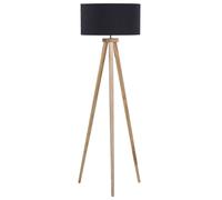 Beliani Industrial Floor Lamp Nitra Wood Black