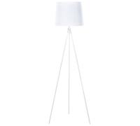 Beliani Scandinavian Floor Lamp Sambra Metal White