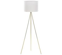 Tripod Floor Lamp White with Gold VISTULA