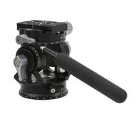 Tripod Fluid Head, Fluid Head Tripod with 3/8in Screw Interface Aluminum Alloy Double Panoramic Head Camera Fluid Head for Shooting SLR Cameras