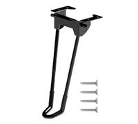 Tripod Folding Table Leg Support Heavy Duty Steel with Rubber Feet Black 20x10cm for TV Cabinet Sofa Camping Table BBQ Indoor Outdoor Furniture