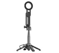Tripod for Cell Phone Magnetic Travel Selfie Stick | 360 Degree Rotatable Extendable Tripod Phone Mount with Wireless Remote for Recording, Filming, Vlogging, Photography