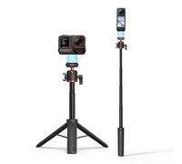 Tripod for Insta360 X5 ACE Pro 2, 21” Selfie Stick Quick Release Extension Rod Mini Table Desk Portable Handle Grip Stand with Cold Shoe for Insta 360 X5, ACE Pro 2, ACE Accessories