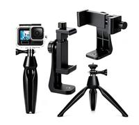 Tripod for iPhone/Camera, Mini Phone Tripod and Foldable Phone Stand for Video Recording/Selfie/Underwater Photography,Portable,Lightweight,Travel, Small Tabletop Stand for Cellphone