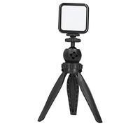 Tripod for Iphone with Light Stable, Podcast Equipment Bundle Complete, Portable Microphone Kit with LED Light for Vlogging and Video Recording