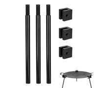 Tripod Grill - Tripod Grill & Lantern Hanger, Aluminum Alloy | Removable for Easy Storage, Adjustable Height, Multifunctional Tripod Grill for Campfire, Cooking on Fire Aluminum Alloy Triangle Pot