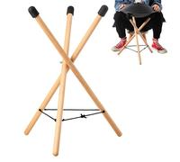 Tripod Handpan Stand, Wooden Steel Tongue Drum Stand, Portable Traps Stand, Adjustable Solid Wood Trap Stand, Non Slip Drum Stand, Instrument
