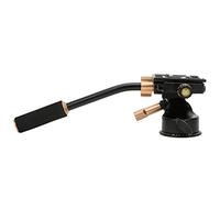 Tripod Head, with Two Bubble Level Indicators Aluminum Alloy 3 Way Damping Video Tripod Head for DSLR Camera Tripods Monopod