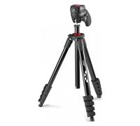 JOBY Compact Action Kit, Camera/Smartphone Tripod with Ball Head, Universal ¼-20” Quick Release Mount, Smartphone Holder, Carrying Bag for CSC, DSLR, Mirrorless Camera, Colour: Black, 1.5kg Capacity