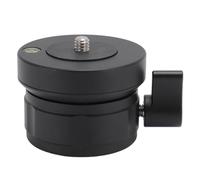 Tripod Leveling Base Camera Leveler, Aluminum Adjustable Leveling Plate with Bubble Level, 1/4in and 3/8in Threads for DSLR Camera, Camcorder, and Video Tripod Setup