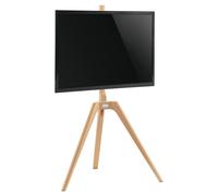 TTAP FS2 Floor Pedestal TV Stand for 32 to 65 Inches TVs Oak
